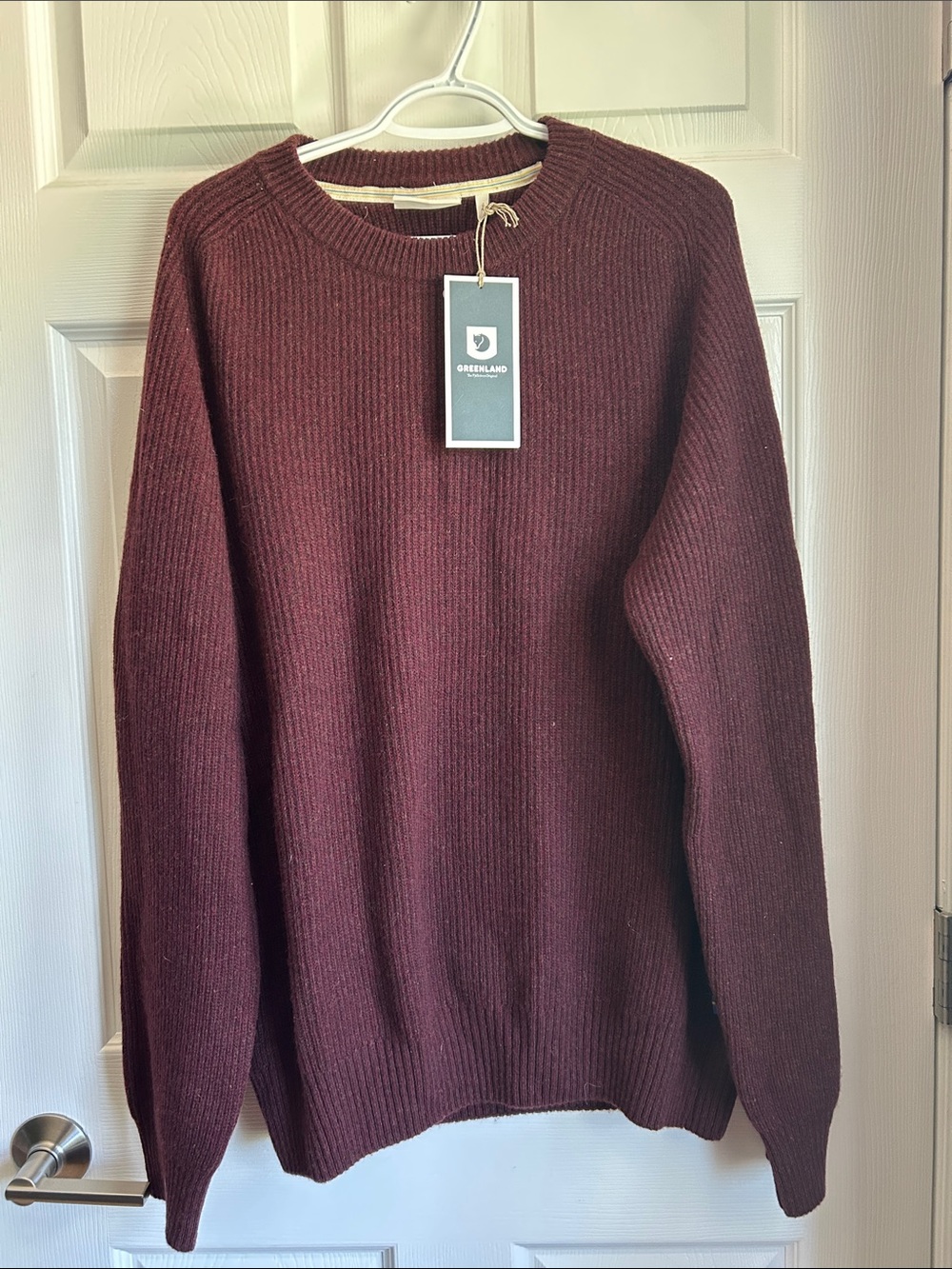 Fjallraven Men's Crewneck Sweater - Deep Burgundy